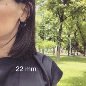 Alternative view of Cercei argint, Cerc, 22 mm, CE1125