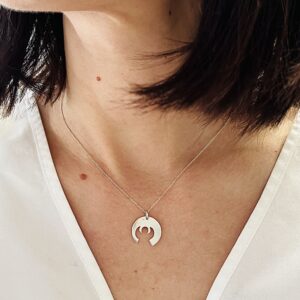 Alternative view of Colier pandantiv argint cu prindere clasică, Înger, C12175